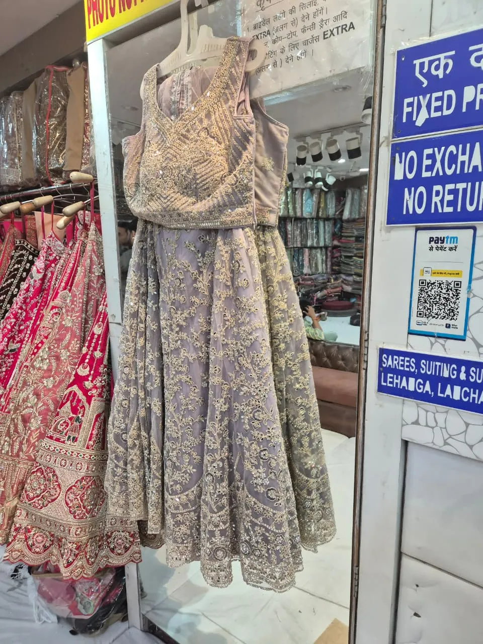 Lavender Pearl Royale Lehenga Set - Image 3